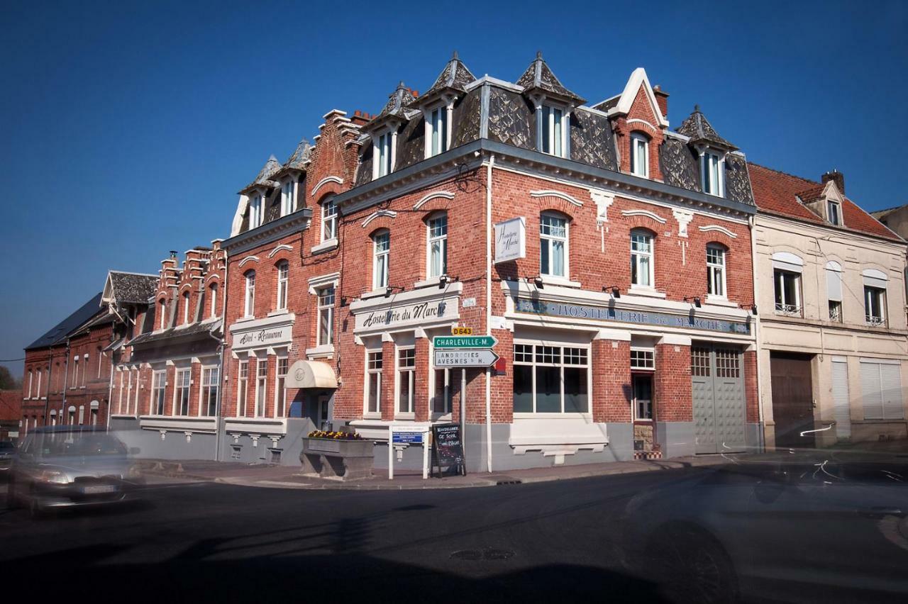 Logis - Hostellerie & Restaurant Du Marche Le Cateau-Cambresis Exteriör bild